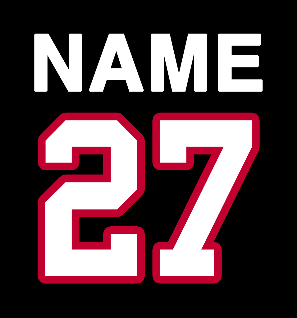 Embroidered Name & Number