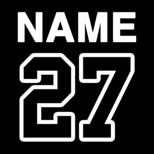 BP Hockey Embroidered Name & Number