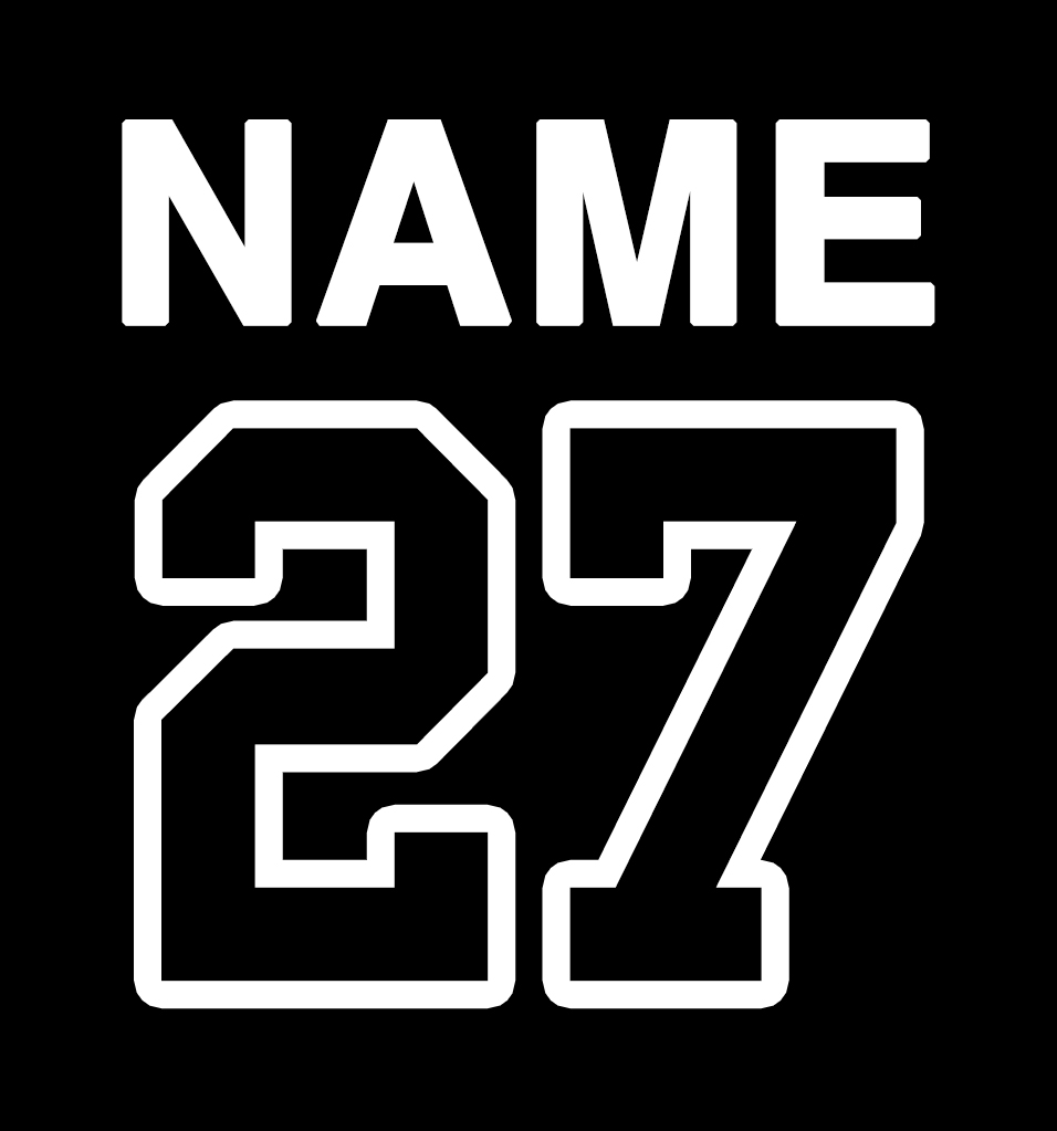 BP Hockey Embroidered Name & Number