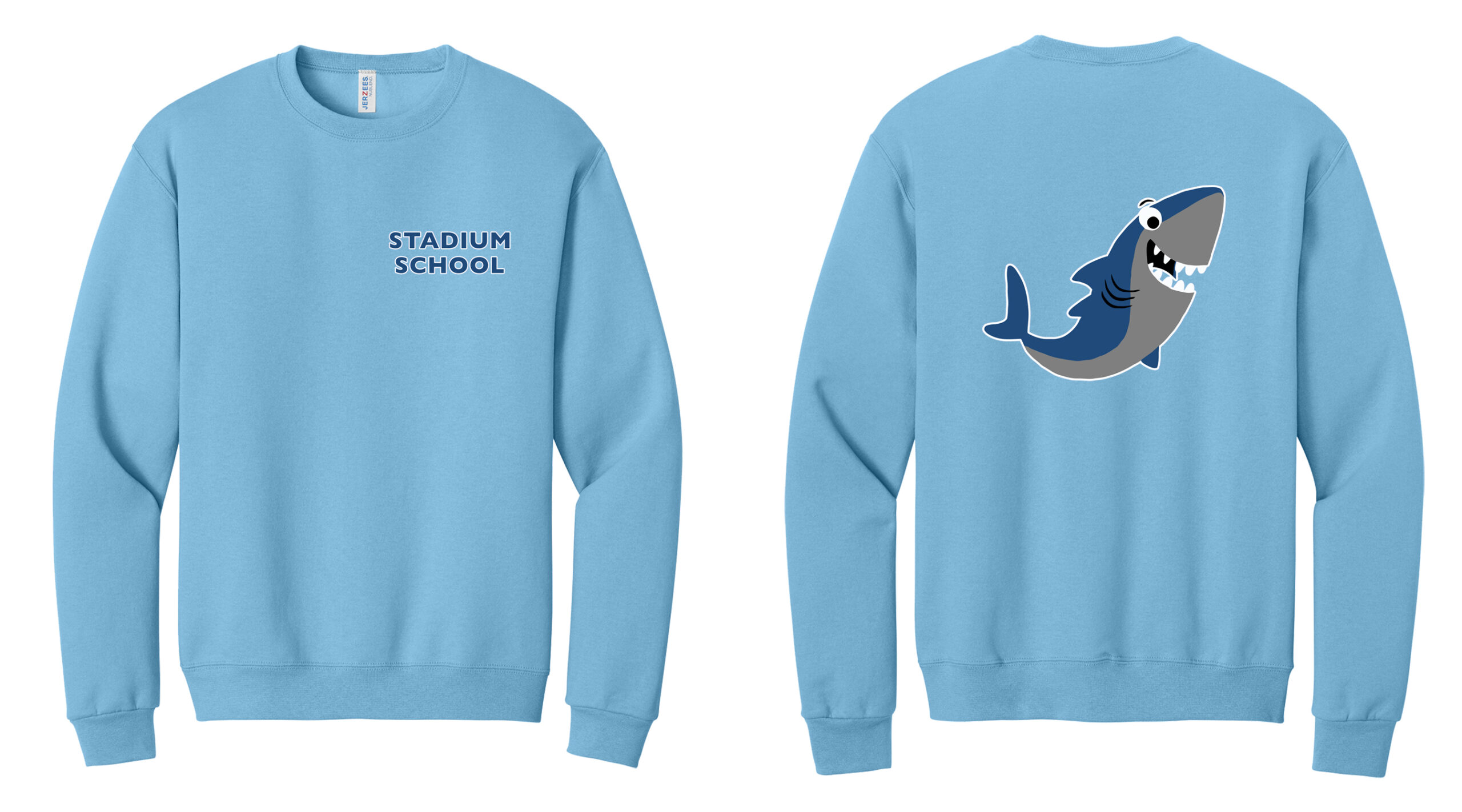 Stadium Shark Jerzees® NuBlend® Crewneck Sweatshirt - Image 3