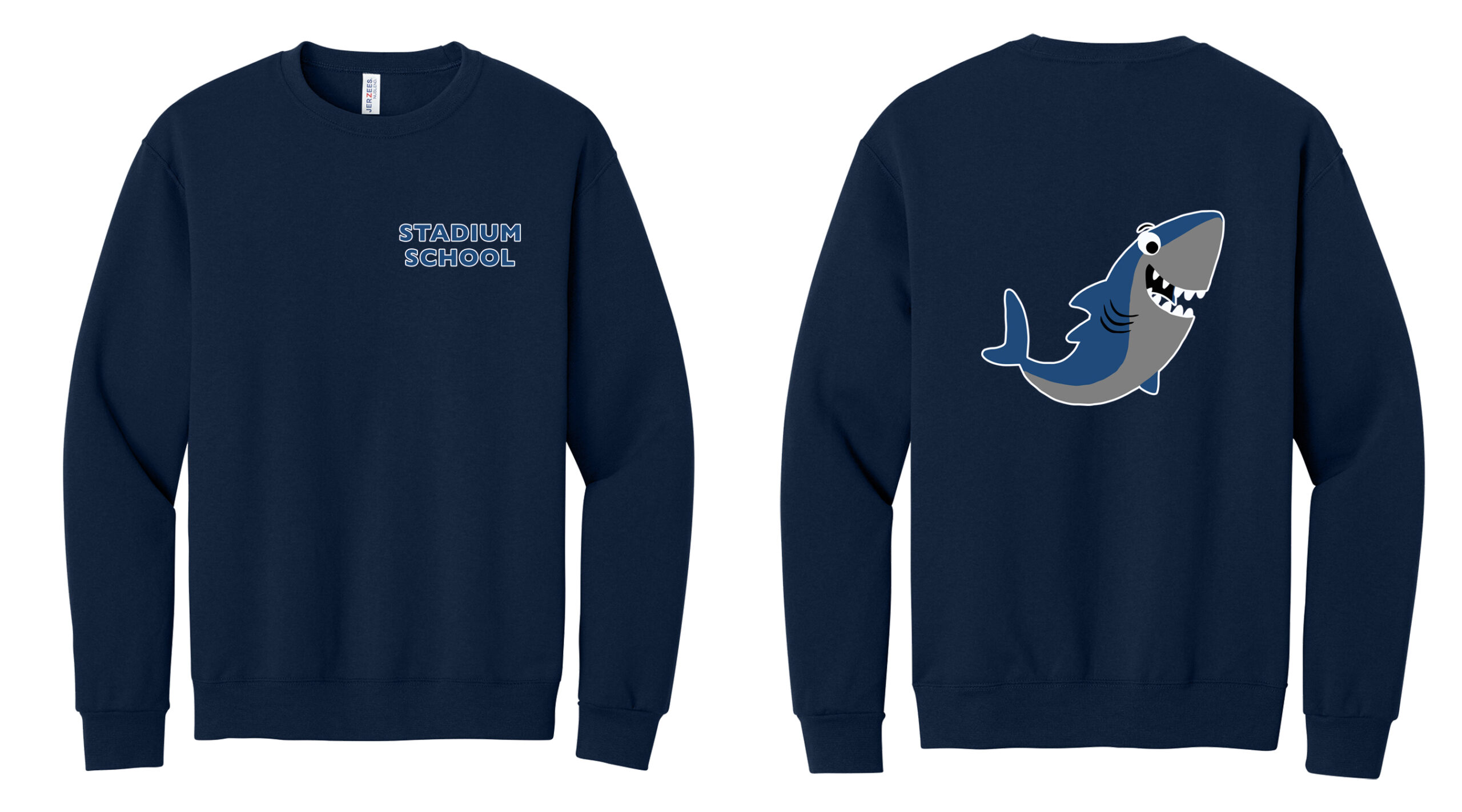 Stadium Shark Jerzees® NuBlend® Crewneck Sweatshirt - Image 4