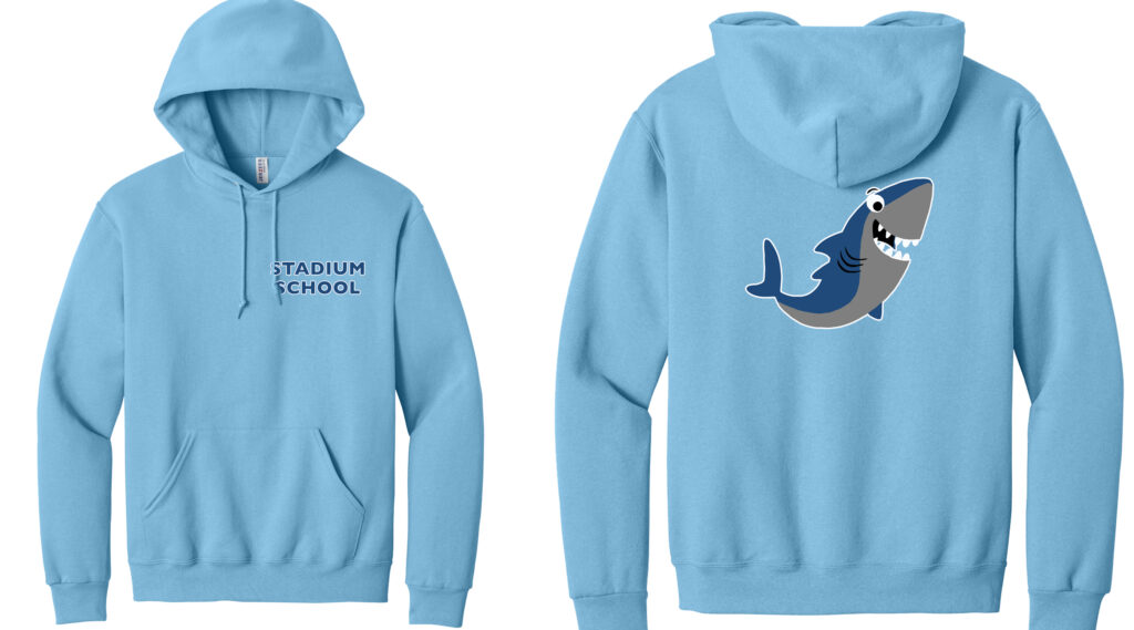 Stadium Shark Jerzees® NuBlend® Pullover Hooded Sweatshirt