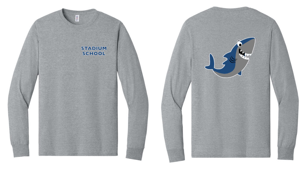 Stadium Shark Jerzees® Dri-Power® 50/50 Cotton/Poly Long Sleeve T-Shirt