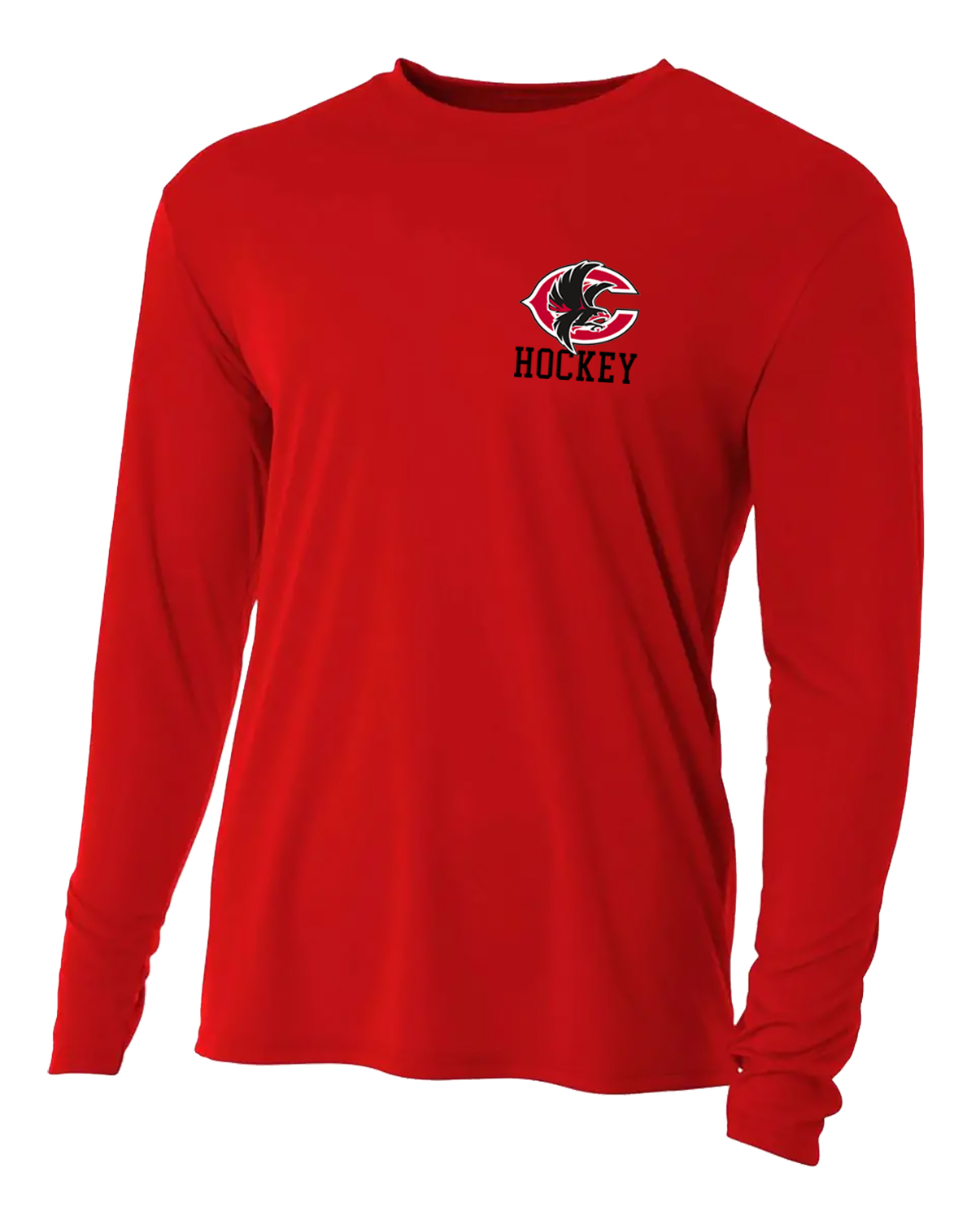 CWC Hockey Logo A4 Cooling Performance Long Sleeve Shirt - Image 3
