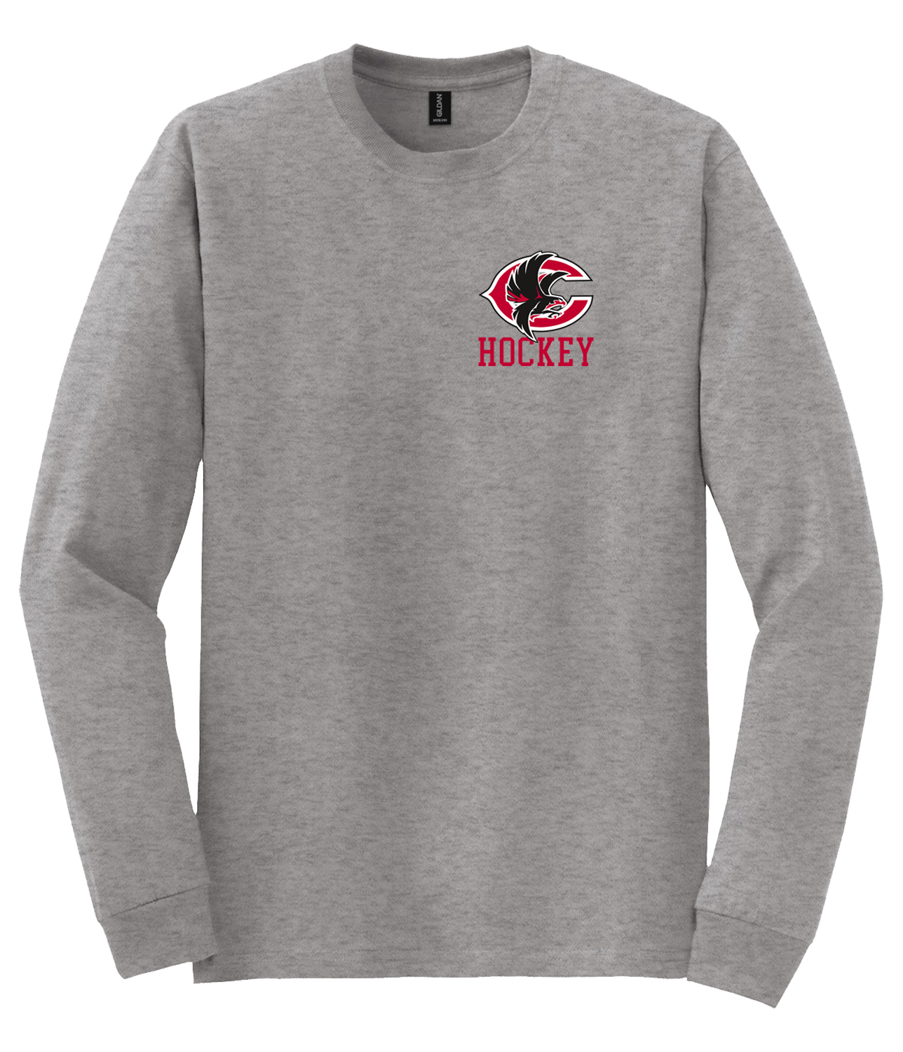 CWC Hockey Logo Gildan DryBlend Cotton Poly Long Sleeve Shirt - Image 3