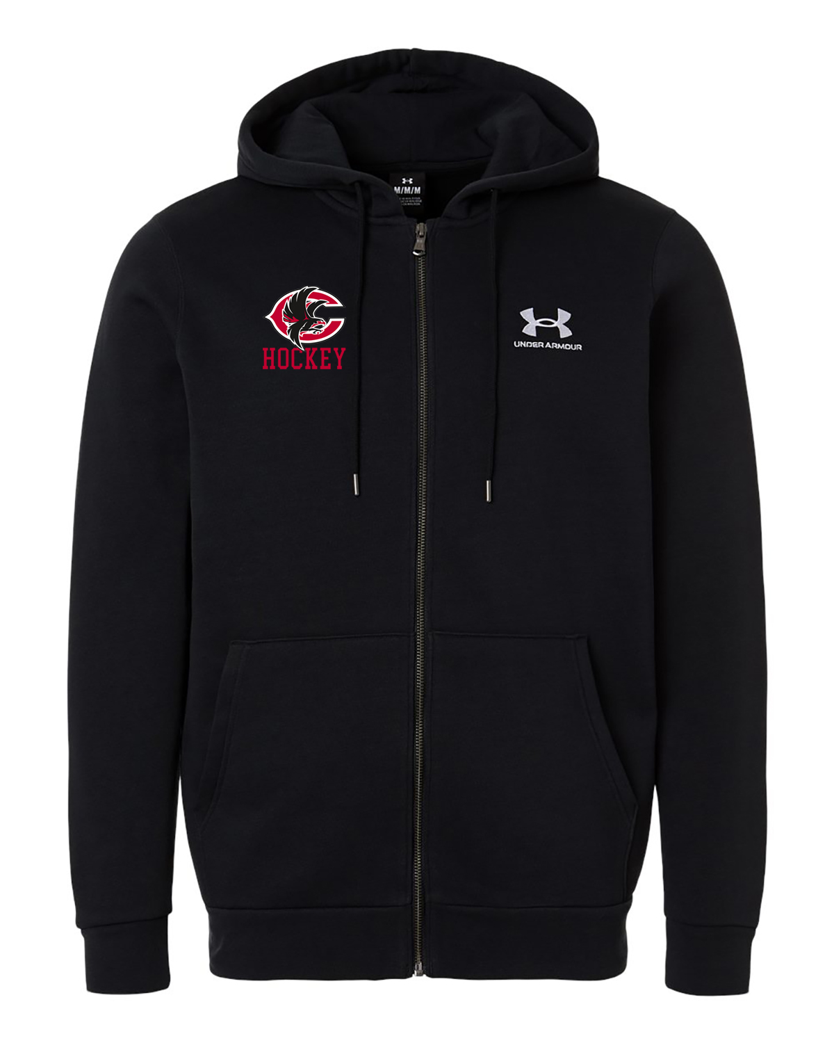 CWC Hockey Under Armour Icon Fleece Full Zip Hooded Sweatshirt - Image 2
