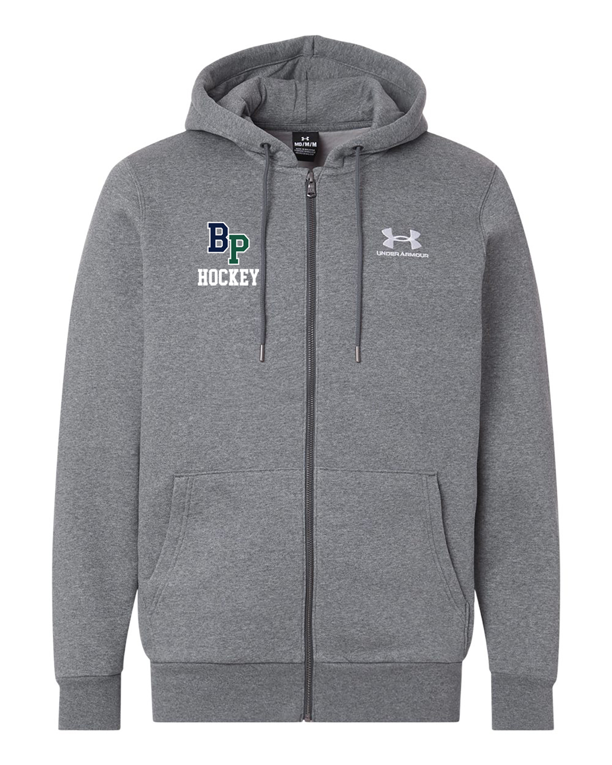 BP Hockey Under Armour Icon Fleece Full Zip Hooded Sweatshirt - Image 2